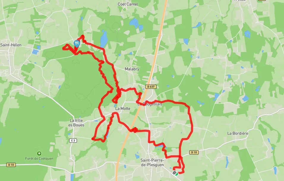 Carte du parcours