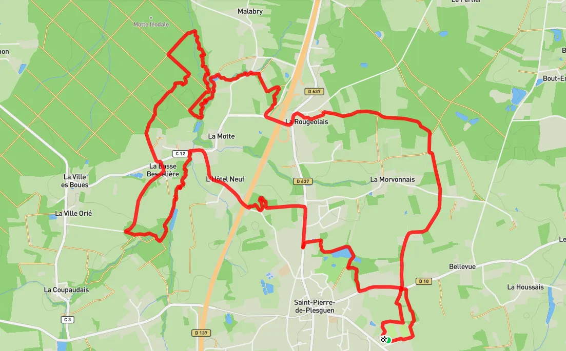 Carte du parcours