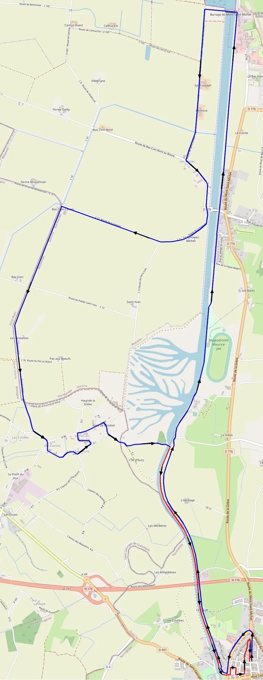 Carte du parcours