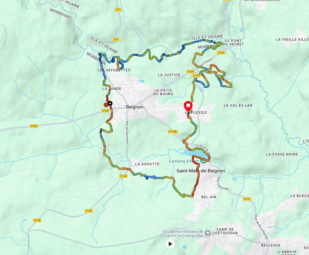 Carte du parcours