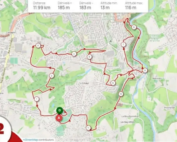 Carte du parcours
