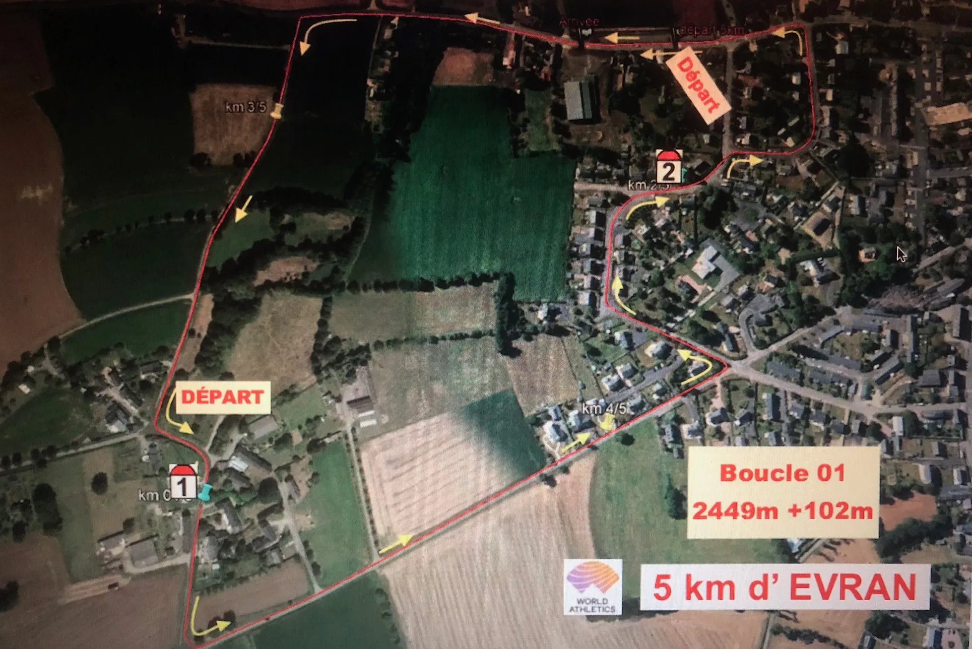 Carte du parcours