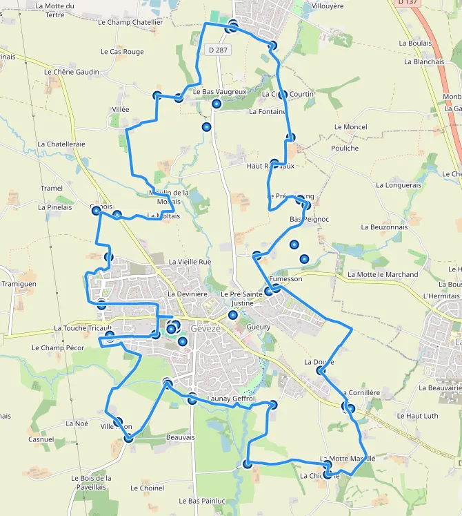 Carte du parcours