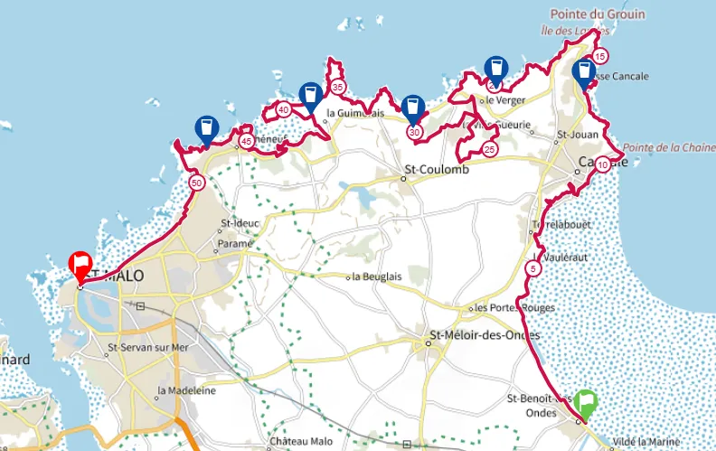 Carte du parcours