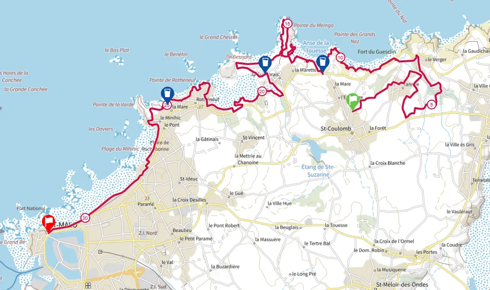 Carte du parcours