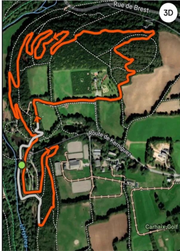 Carte du parcours