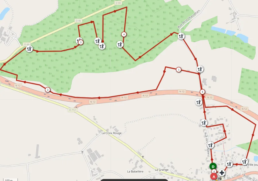 Carte du parcours