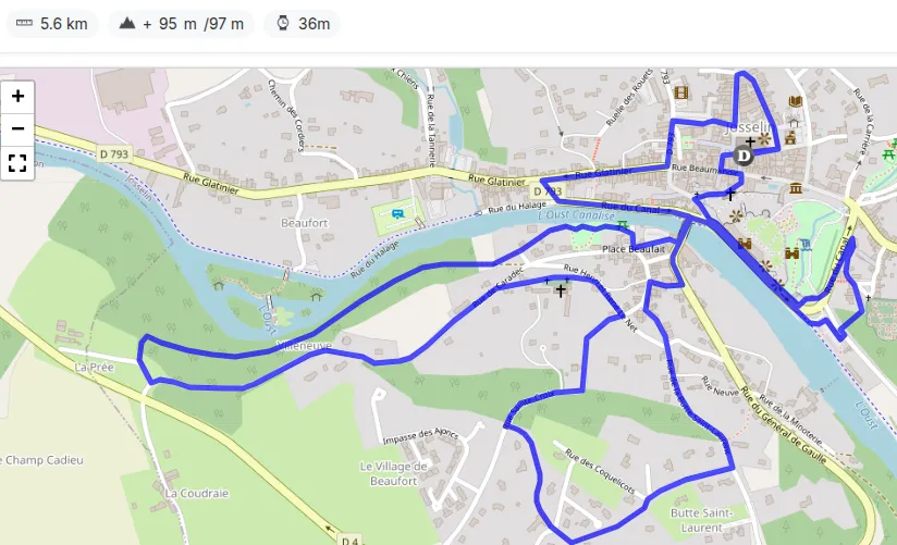 Carte du parcours