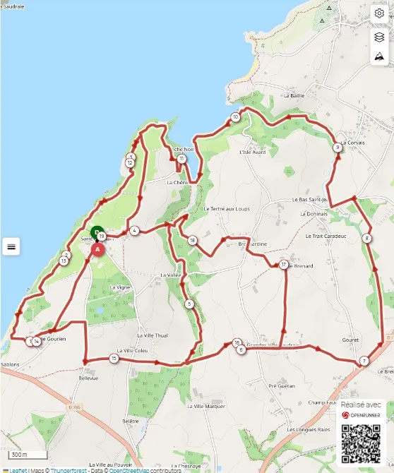 Carte du parcours