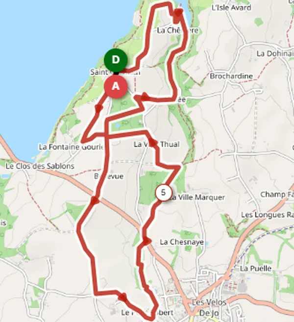 Carte du parcours