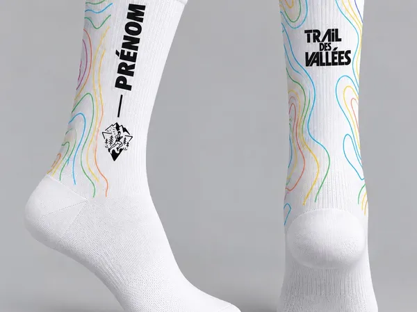 Chaussettes sublimées TDV avec votre PRENOM