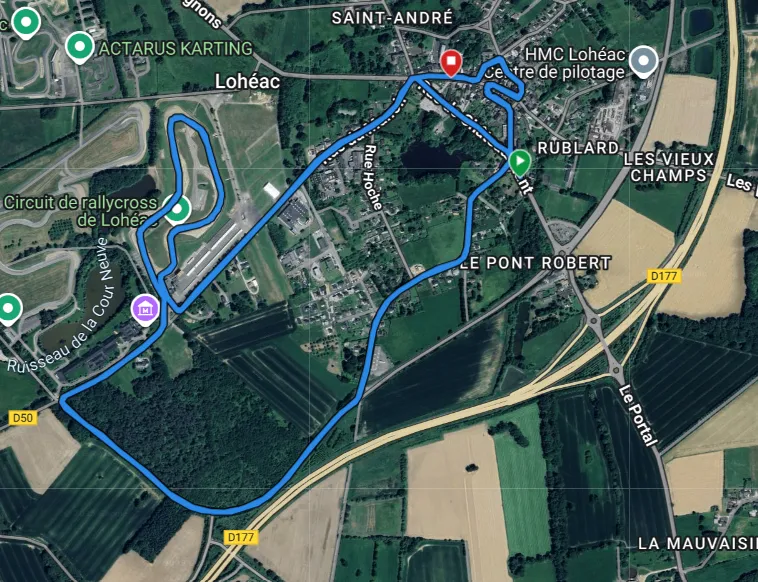 Carte du parcours