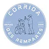 Logo Corrida des Remparts Bastide Saint Malo C.J.F. Actions Solidaires